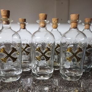 6 Bumbu Rum 750ml Empty Bottles with corks